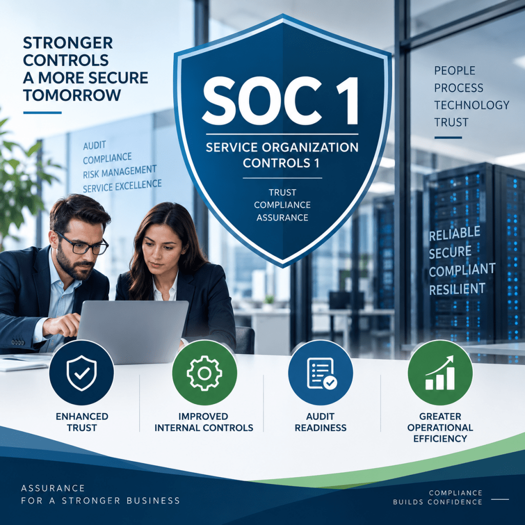 SOC 1 Service Organization Controls for enhanced trust, audit readiness and operational efficiency Consultants Consultants